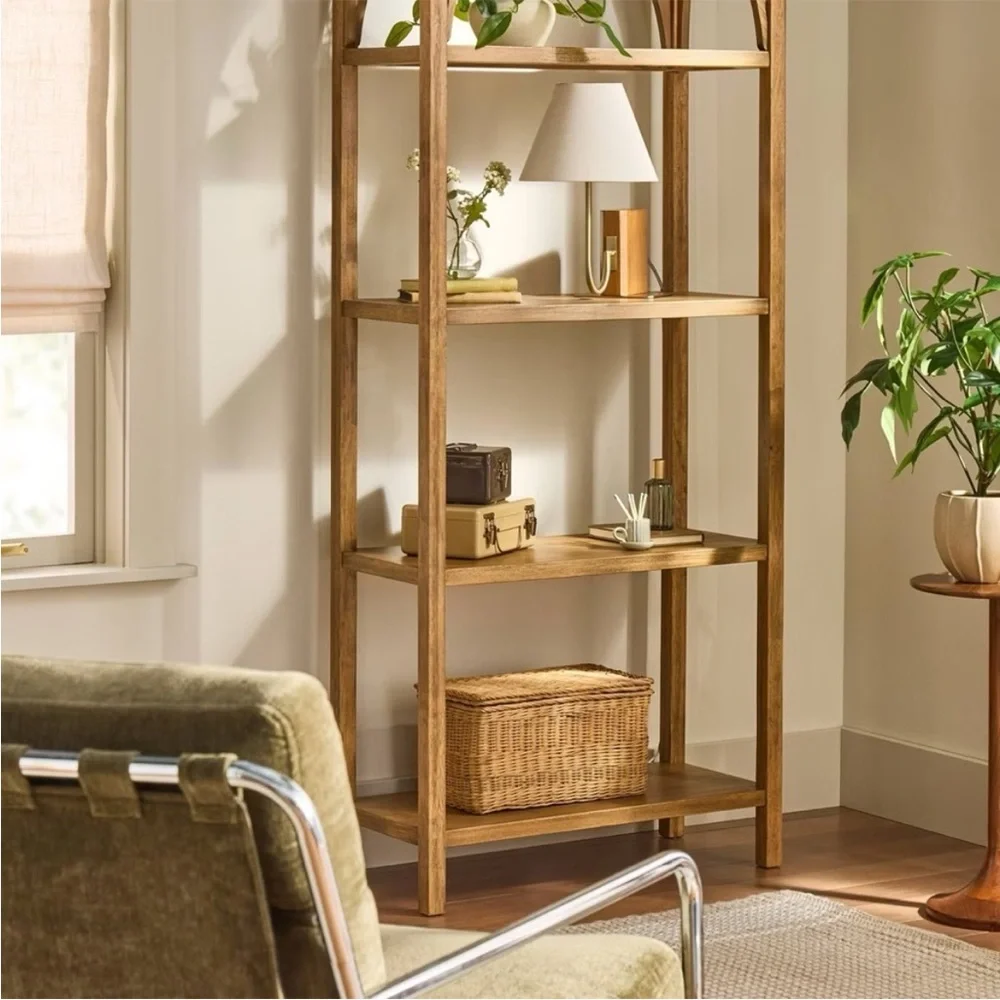 Wood Mid Tone Bookshelf Lamp - Hearth & Hand™ with Magnolia